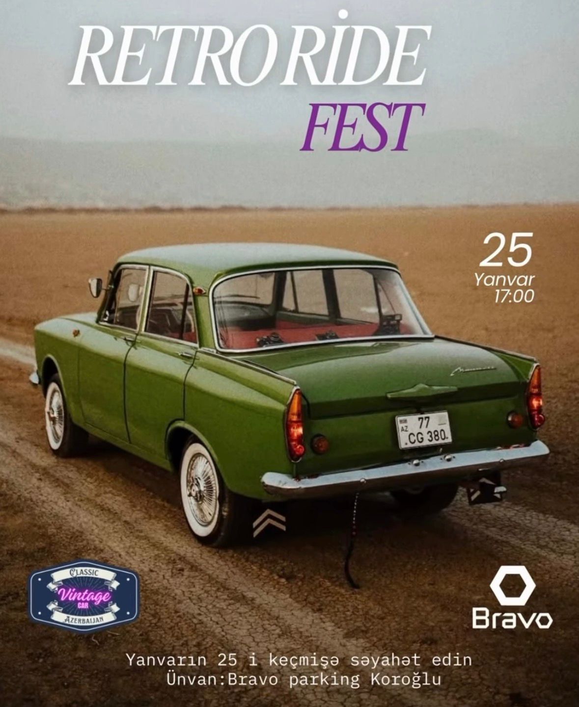 В Баку пройдет фестиваль ретро-автомобилей «Путешествие в прошлое»