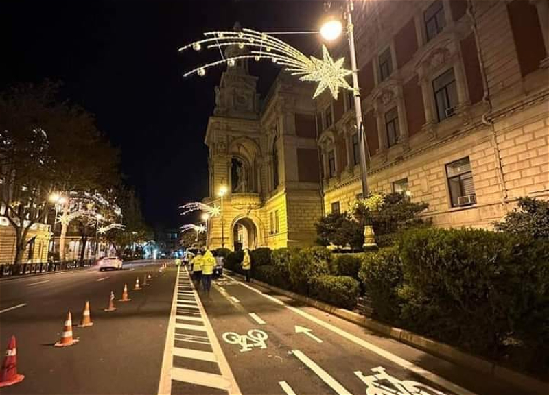 В Баку появилась велодорожка
